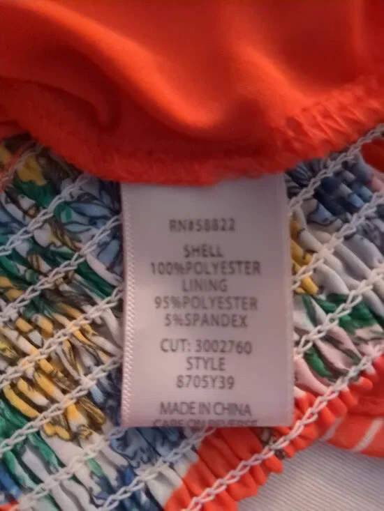 M Flowered Blouse / Top with Split Sleeves - Picture 13 of 14